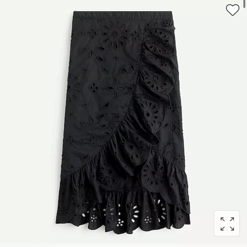 J.Crew Skirt eyelet Sz medium New